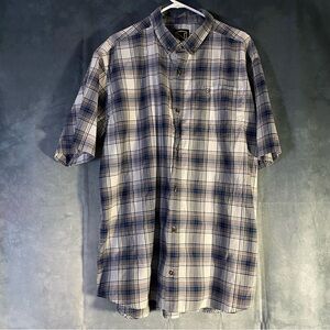 Noble Outfitters Shirt Mens XXL - T Plaid‎ Short Sleeve Button Up Outdoor